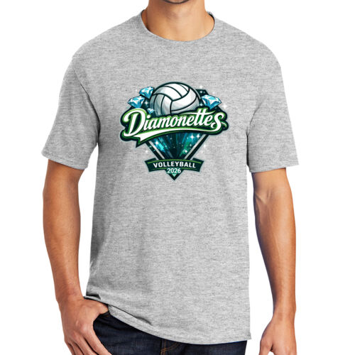 Diamonettes Volleyball- Custom Numbers  - Core Blend Tee Thumbnail